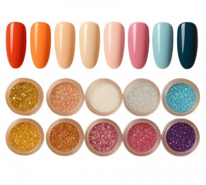 Glitter & Gel Mixbox - 10 Farbgele und 10 Glitzer