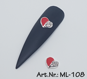 Overlays / 3D Nagelschmuck Love 2 Stk. Nr. 108