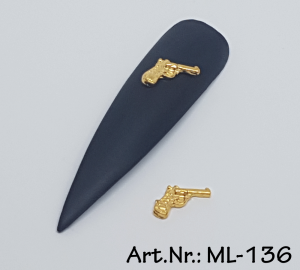 Overlays / 3D Nagelschmuck Revolver 2 Stk. Nr. 136