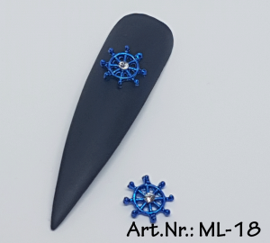 Overlays / 3D Nagelschmuck Steuerrad 2 Stk. Nr. 18