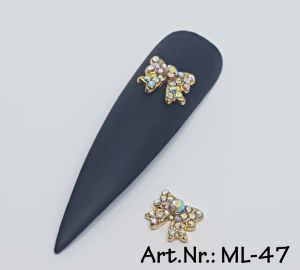 Overlays / 3D Nagelschmuck Schleife 2 Stk. Nr. 47