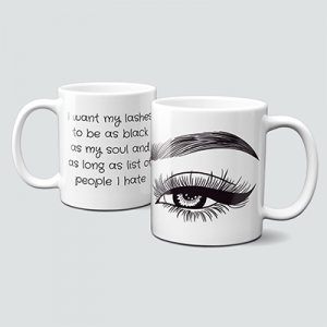 OH- Cuptastic Lashes Tasse - Black Lashes 