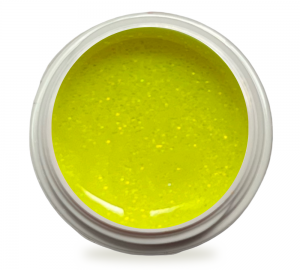 5ml UV Exclusiv Neon-Farbgel Pastell Gelb Glitzer