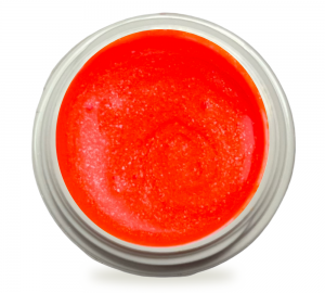 5ml UV Exclusiv Neon-Farbgel Orange Silber-Glitter