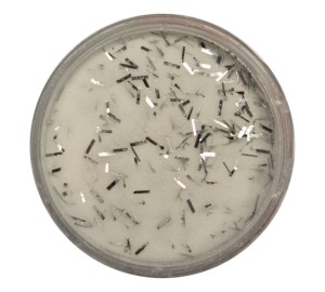 Acryl Puder Farbig Confetti Silver 3g