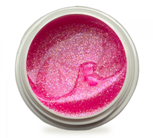 5ml UV Farbgel Pink Multiglitzer