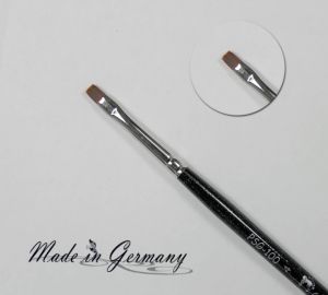 One-Stroke Pinsel Schwarz Glitter, Flach, Größe 4 "Made in Germany"