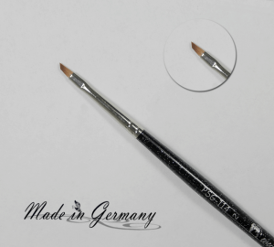 One-Stroke Pinsel Schwarz Glitter, Schräg, Größe 2 "Made in Germany"