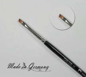 One-Stroke Pinsel Schwarz Glitter, Schräg, Größe 3 "Made in Germany"