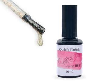 UV Quick Finish Gold Diamond 10 ml in Pinselflasche