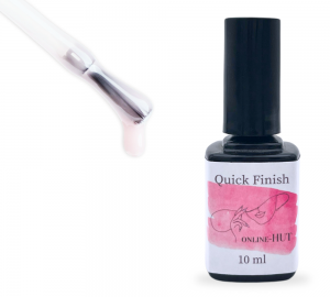 UV Quick Finish Milky 10 ml in Pinselflasche