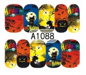 One-Stroke-Sticker/ Wraps Wasserlöslich Halloween A-1088
