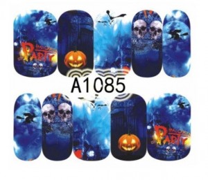 One-Stroke-Sticker/ Wraps Wasserlöslich Halloween A-1085