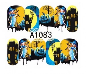 One-Stroke-Sticker/ Wraps Wasserlöslich Halloween A-1083