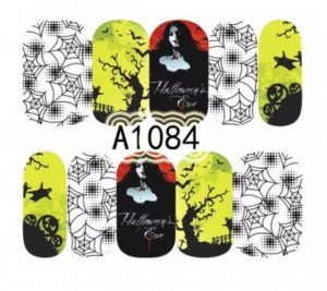 One-Stroke-Sticker/ Wraps Wasserlöslich Halloween A-1084