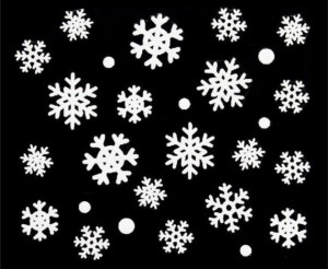 Sticker selbstklebend - Snowflake Glitter - TL14