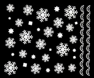 Sticker selbstklebend - Snowflake Glitter - TL16