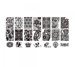 Stamping-Platte aus Kunststoff Nr. 01
