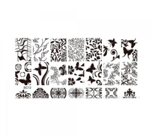 Stamping-Platte aus Kunststoff Nr. 12
