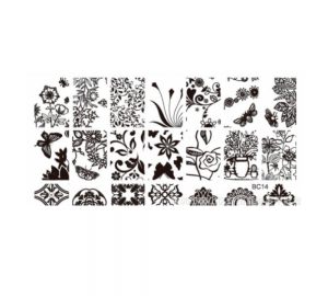 Stamping-Platte aus Kunststoff Nr. 14