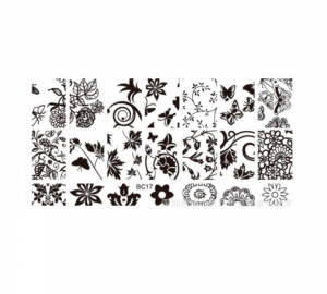 Stamping-Platte aus Kunststoff Nr. 17