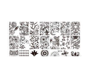 Stamping-Platte aus Kunststoff Nr. 18