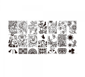 Stamping-Platte aus Kunststoff Nr. 19