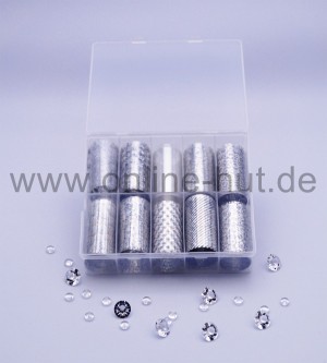 Transferfolien Box Silver Holo