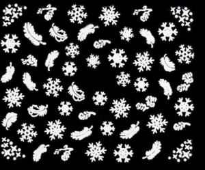 Sticker selbstklebend - Snowflake Glitter - TL21