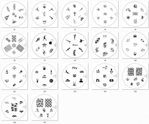 KONAD Stamping Schablone 