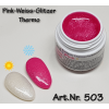 5ml UV Exclusiv Soak Off Farbgel Thermo Farbwechselgel Pink-Weiss-Glitzer