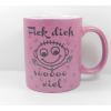 Sprüche Tasse Glitzer Pink