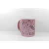 Namenstasse (Wunschname) Glitzer Rose
