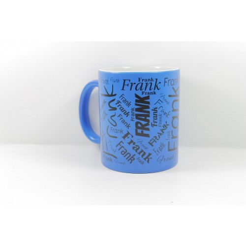 Namenstasse Wunschname Neon Blau